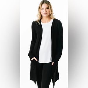 ZYIA Black Boyfriend Lounge Cardigan